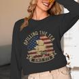 Spilling The Tea Since 1773 American History Teacher Vintage Women Long Sleeve T-Shirt, novelty gifts, funny gifts