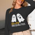 Spooky Ghost Inequalities Halloween Math Teacher Women Long Sleeve T-Shirt, novelty gifts, funny gifts Spooky Ghost Inequalities Halloween Math Teacher Women Long Sleeve T-Shirt, novelty gifts, funny gifts