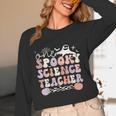 Spooky Science Teacher Halloween Science Teaching For Men Women Women Long Sleeve T-Shirt, novelty gifts, funny gifts