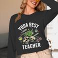Star Wars Yoda Best Teacher Icons Women Long Sleeve T-Shirt, novelty gifts, funny gifts