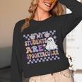 My Students Are Spooktacular Teacher Halloween Vibes Women Long Sleeve T-Shirt, novelty gifts, funny gifts