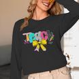 Teach Coquette Bow Teacher Back To School Happy First Day Women Long Sleeve T-Shirt, novelty gifts, funny gifts