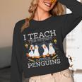 I Teach The Cutest Little Penguins Cute School Teacher Tee Women Long Sleeve T-Shirt, novelty gifts, funny gifts I Teach The Cutest Little Penguins Cute School Teacher Tee Women Long Sleeve T-Shirt, novelty gifts, funny gifts
