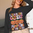 I Teach The Cutest Pumpkins Halloween Fall Teacher Women Women Long Sleeve T-Shirt, novelty gifts, funny gifts I Teach The Cutest Pumpkins Halloween Fall Teacher Women Women Long Sleeve T-Shirt, novelty gifts, funny gifts