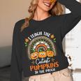 I Teach The Cutest Pumpkins In The Patch Teacher Halloween Women Long Sleeve T-Shirt, novelty gifts, funny gifts I Teach The Cutest Pumpkins In The Patch Teacher Halloween Women Long Sleeve T-Shirt, novelty gifts, funny gifts