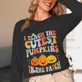 I Teach The Cutest Pumpkins In The Patch Teacher Women Long Sleeve T-Shirt, novelty gifts, funny gifts I Teach The Cutest Pumpkins In The Patch Teacher Women Long Sleeve T-Shirt, novelty gifts, funny gifts