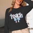 Teach Teacher Coquette Bow Pencil Back To School First Day Women Long Sleeve T-Shirt, novelty gifts, funny gifts Teach Teacher Coquette Bow Pencil Back To School First Day Women Long Sleeve T-Shirt, novelty gifts, funny gifts