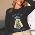 Teacher Alien Books UFO Reading Take Me To Your Reader Women Long Sleeve T-Shirt, novelty gifts, funny gifts Teacher Alien Books UFO Reading Take Me To Your Reader Women Long Sleeve T-Shirt, novelty gifts, funny gifts