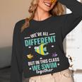 Teacher We All Different But In This Class We Swim Together Women Long Sleeve T-Shirt, novelty gifts, funny gifts Teacher We All Different But In This Class We Swim Together Women Long Sleeve T-Shirt, novelty gifts, funny gifts