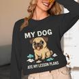 Teacher My Dog Ate My Lesson Plans School Staff Women Long Sleeve T-Shirt, novelty gifts, funny gifts