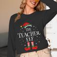 The Teacher Elf Christmas Family Matching Group Xmas Women Long Sleeve T-Shirt, novelty gifts, funny gifts