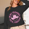 In My Teacher Era Yeehaw Pink Teacher Western Cowgirl Women Long Sleeve T-Shirt, novelty gifts, funny gifts In My Teacher Era Yeehaw Pink Teacher Western Cowgirl Women Long Sleeve T-Shirt, novelty gifts, funny gifts