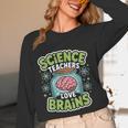 Teacher Halloween Costume Science Teachers Love Brains Women Long Sleeve T-Shirt, novelty gifts, funny gifts Teacher Halloween Costume Science Teachers Love Brains Women Long Sleeve T-Shirt, novelty gifts, funny gifts