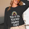 This Is My Teacher Pajama Shirt Teacher Life Tee Women Long Sleeve T-Shirt, novelty gifts, funny gifts This Is My Teacher Pajama Shirt Teacher Life Tee Women Long Sleeve T-Shirt, novelty gifts, funny gifts
