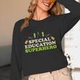 Teacher Superhero Student Educator Special Education Women Long Sleeve T-Shirt, novelty gifts, funny gifts Teacher Superhero Student Educator Special Education Women Long Sleeve T-Shirt, novelty gifts, funny gifts