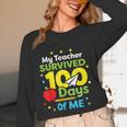 My Teacher Survived 100 Days Of Me Women Long Sleeve T-Shirt, novelty gifts, funny gifts My Teacher Survived 100 Days Of Me Women Long Sleeve T-Shirt, novelty gifts, funny gifts