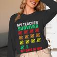 My Teacher Survived 67 Days Of Me School Kids Costume Women Long Sleeve T-Shirt, novelty gifts, funny gifts My Teacher Survived 67 Days Of Me School Kids Costume Women Long Sleeve T-Shirt, novelty gifts, funny gifts