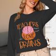 Teachers Love Brains Halloween T-Shirt For Men Women Women Long Sleeve T-Shirt, novelty gifts, funny gifts Teachers Love Brains Halloween T-Shirt For Men Women Women Long Sleeve T-Shirt, novelty gifts, funny gifts