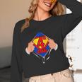 Teachers Are Superheroes 4th Grade Super Teacher Staff Men Women Women Long Sleeve T-Shirt, novelty gifts, funny gifts