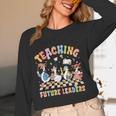 Teaching Future Leaders Teacher Back To School Cute Goose Women Long Sleeve T-Shirt, novelty gifts, funny gifts