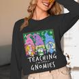 Teaching My Little Gnomies With Gnome For Teacher Women Women Long Sleeve T-Shirt, novelty gifts, funny gifts Teaching My Little Gnomies With Gnome For Teacher Women Women Long Sleeve T-Shirt, novelty gifts, funny gifts