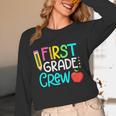 Team 1st Grade Crew Back To School 1st Grade Teacher Kids Women Long Sleeve T-Shirt, novelty gifts, funny gifts
