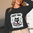Test Day Stressed Cat Teacher Student Kids Testing Day Women Long Sleeve T-Shirt, novelty gifts, funny gifts Test Day Stressed Cat Teacher Student Kids Testing Day Women Long Sleeve T-Shirt, novelty gifts, funny gifts