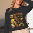 Thankful For My 4th Grade Turkey Thanksgiving Turkey Teacher Women Long Sleeve T-Shirt, novelty gifts, funny gifts Thankful For My 4th Grade Turkey Thanksgiving Turkey Teacher Women Long Sleeve T-Shirt, novelty gifts, funny gifts