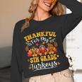 Thankful For My 5th Grade Turkeys Thanksgiving Teacher Fall Women Long Sleeve T-Shirt, novelty gifts, funny gifts