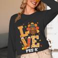 Thanksgiving Love Pre-K Teacher Turkey Autumn Fall For Men Women Girls Kids Women Long Sleeve T-Shirt, novelty gifts, funny gifts Thanksgiving Love Pre-K Teacher Turkey Autumn Fall For Men Women Girls Kids Women Long Sleeve T-Shirt, novelty gifts, funny gifts