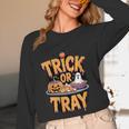 Trick Or Tray Halloween Cafeteria Teacher School Women Long Sleeve T-Shirt, novelty gifts, funny gifts Trick Or Tray Halloween Cafeteria Teacher School Women Long Sleeve T-Shirt, novelty gifts, funny gifts