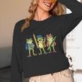 Trio Cute Frogs Welcome Back To School Teachers Girls Boys Women Long Sleeve T-Shirt, novelty gifts, funny gifts Trio Cute Frogs Welcome Back To School Teachers Girls Boys Women Long Sleeve T-Shirt, novelty gifts, funny gifts