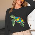 Turtle Puzzle Pieces For Autism Awareness Kids Women Teacher Women Long Sleeve T-Shirt, novelty gifts, funny gifts Turtle Puzzle Pieces For Autism Awareness Kids Women Teacher Women Long Sleeve T-Shirt, novelty gifts, funny gifts