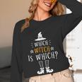 Which Witch Is Which Halloween Grammar Teacher Costume Women Long Sleeve T-Shirt, novelty gifts, funny gifts