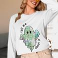 AAC Ghost Tell Me About It Speech Pathology AAC Sped Teacher Women Long Sleeve T-Shirt, novelty gifts, funny gifts