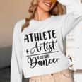 Athlete Plus Artist Equals Dancer Ballerina Teacher Student For Men Women Kids Women Long Sleeve T-Shirt, novelty gifts, funny gifts