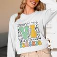 Braille Teacher Of The Visually Impaired Groovy VI Teacher Women Long Sleeve T-Shirt, novelty gifts, funny gifts Braille Teacher Of The Visually Impaired Groovy VI Teacher Women Long Sleeve T-Shirt, novelty gifts, funny gifts
