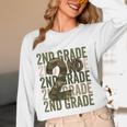 Camo Team 2nd Grade Squad Back To School Teacher Kids Boys Women Long Sleeve T-Shirt, novelty gifts, funny gifts