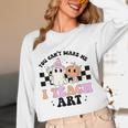 You Can't Scare Me I Teach Art Retro Teacher Ghost Halloween Women Long Sleeve T-Shirt, novelty gifts, funny gifts You Can't Scare Me I Teach Art Retro Teacher Ghost Halloween Women Long Sleeve T-Shirt, novelty gifts, funny gifts