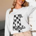 Checkered Fourth Grade Back To School Teachers Students Women Long Sleeve T-Shirt, novelty gifts, funny gifts Checkered Fourth Grade Back To School Teachers Students Women Long Sleeve T-Shirt, novelty gifts, funny gifts