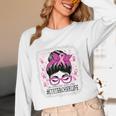 CTE Teacher In October We Wear Pink Breast Cancer Awareness Women Long Sleeve T-Shirt, novelty gifts, funny gifts