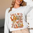 Fall In Love With Science Math Teacher Fall Thanksgiving Women Long Sleeve T-Shirt, novelty gifts, funny gifts