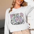 Field Day Vibes For Teacher Kids Happy Field Day 2025 Women Long Sleeve T-Shirt, novelty gifts, funny gifts Field Day Vibes For Teacher Kids Happy Field Day 2025 Women Long Sleeve T-Shirt, novelty gifts, funny gifts