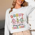 Groovy Donut Stress Just Do Your Best Testing Day Teachers Women Long Sleeve T-Shirt, novelty gifts, funny gifts