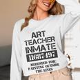 Halloween Art Teacher Prisoner Costume Women Long Sleeve T-Shirt, novelty gifts, funny gifts Halloween Art Teacher Prisoner Costume Women Long Sleeve T-Shirt, novelty gifts, funny gifts