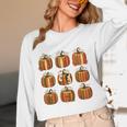 Halloween Teacher Fall Book Pumpkin Retro Reading Women Long Sleeve T-Shirt, novelty gifts, funny gifts Halloween Teacher Fall Book Pumpkin Retro Reading Women Long Sleeve T-Shirt, novelty gifts, funny gifts