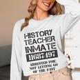 Halloween History Teacher Prisoner Costume Women Long Sleeve T-Shirt, novelty gifts, funny gifts Halloween History Teacher Prisoner Costume Women Long Sleeve T-Shirt, novelty gifts, funny gifts
