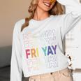 Happy Fri Yay Teacher Friday Saying Women Long Sleeve T-Shirt, novelty gifts, funny gifts Happy Fri Yay Teacher Friday Saying Women Long Sleeve T-Shirt, novelty gifts, funny gifts
