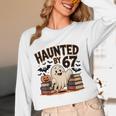 Haunted By 67 Teacher Ghost Pumpkin Halloween Costum Women Long Sleeve T-Shirt, novelty gifts, funny gifts Haunted By 67 Teacher Ghost Pumpkin Halloween Costum Women Long Sleeve T-Shirt, novelty gifts, funny gifts