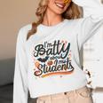 I'm Batty About My Students Watercolor Bat Teacher Halloween Women Long Sleeve T-Shirt, novelty gifts, funny gifts I'm Batty About My Students Watercolor Bat Teacher Halloween Women Long Sleeve T-Shirt, novelty gifts, funny gifts